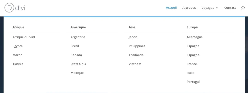 Divilogy - Blog - Tutoriels & Optimisation Divi - Comment créer un mega menu avec Divi ? - Étape 5